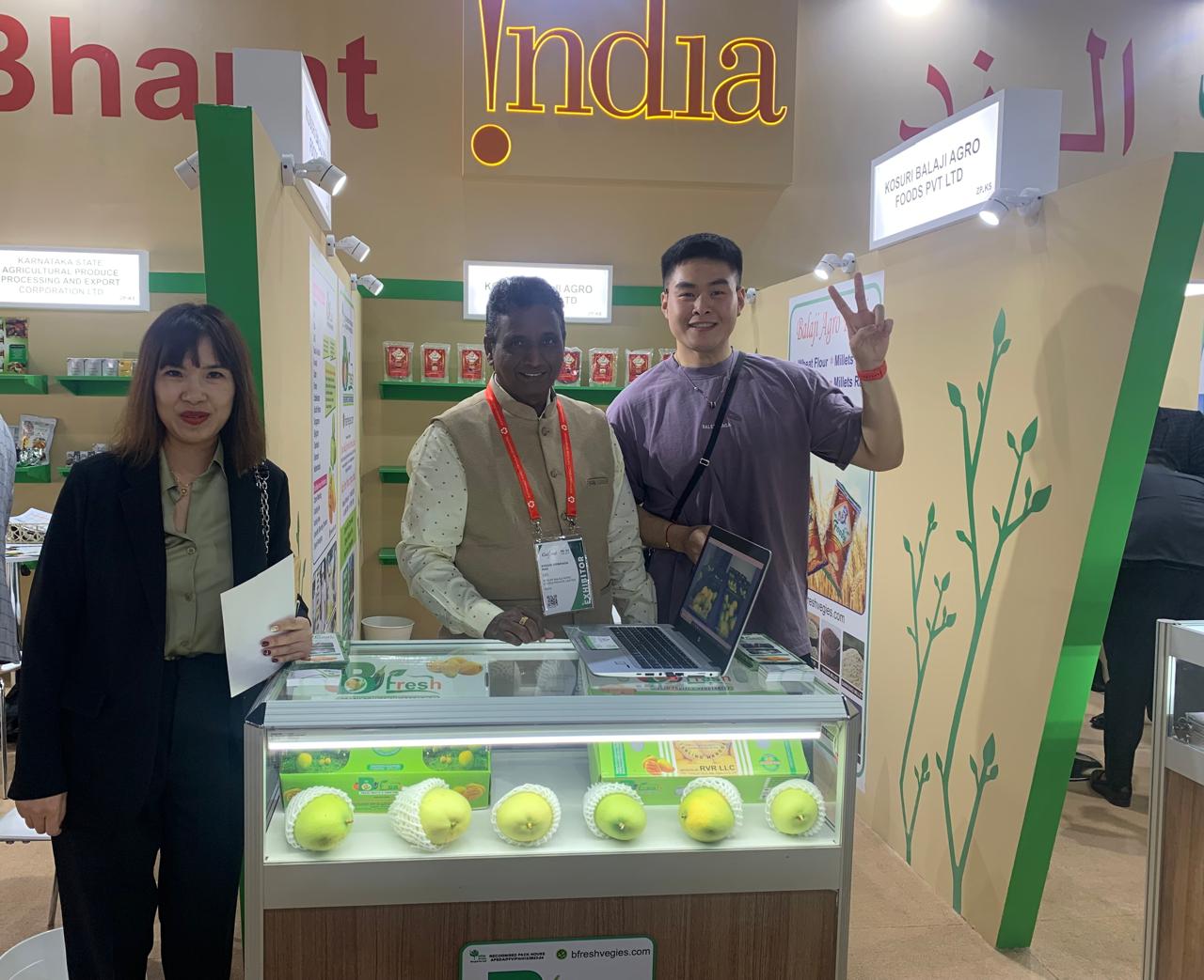 B Fresh export team with global partners